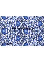 Mavi Motifli Pirinç Dekopaj Model : 2649 - Line Art