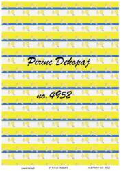 Mavi Sarı Desenli Pirinç Dekopaj Model : 4952 - Line Art