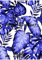 Mavi Yaprak Desenli Pirinç Dekopaj Model : 2533 - Line Art