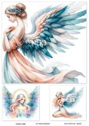 Melek Desenli Pirinç Dekopaj Model : MLK03 - Line Art