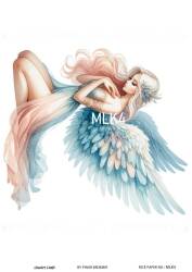 Melek Desenli Pirinç Dekopaj Model : MLK04 - Line Art