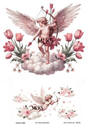 Melek Desenli Pirinç Dekopaj Model : MLK05 - Line Art