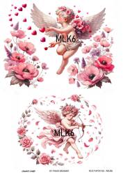 Melek Desenli Pirinç Dekopaj Model : MLK06 - Line Art