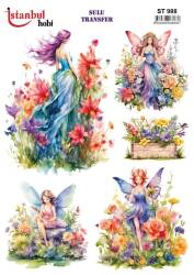 Melek Desenli Sulu Transfer Kağıdı STI-988 - Tual Hobi Craft Ist