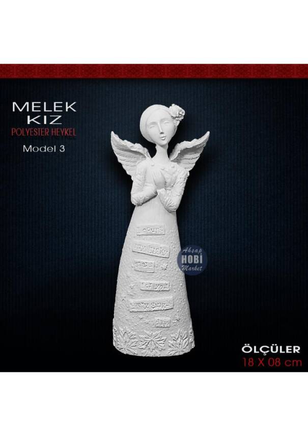 Melek Kız Model 3 (18x8 cm) Ham Polyester - 1