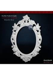 Menekşe Çerçeve Büyük Boy (43X28cm) Ham Polyester - Tual Hobi Sanat