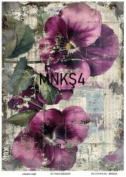 Menekşe Desenli Pirinç Dekopaj Model : MNKŞ004 - Line Art