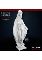Meryem Ana Biblo Büyük Boy (46x22 cm) Ham Polyester - Tual Hobi Sanat (1)