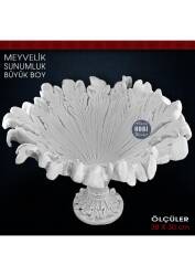 Meyvelik Sunumluk Gondol Büyük (38x30 cm) Ham Polyester - Tual Hobi Sanat (1)