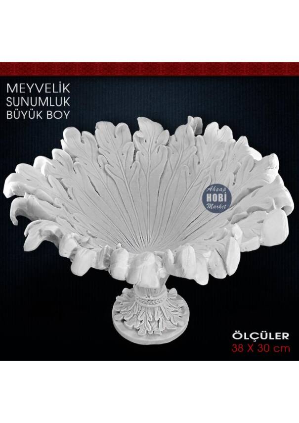 Meyvelik Sunumluk Gondol Büyük (38x30 cm) Ham Polyester - 2