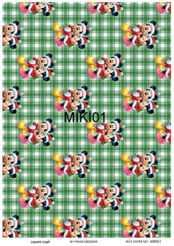 Mickey Mouse Desenli Pirinç Dekopaj Model : MİKİ01 - 1