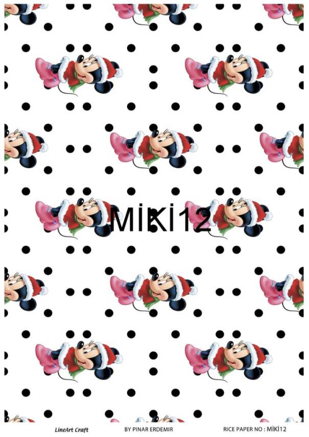 Mickey Mouse Desenli Pirinç Dekopaj Model : MİKİ12 - 1