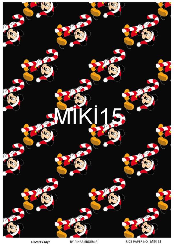 Mickey Mouse Desenli Pirinç Dekopaj Model : MİKİ15 - 1