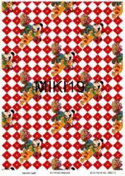 Mickey Mouse Desenli Pirinç Dekopaj Model : MİKİ19 - Line Art