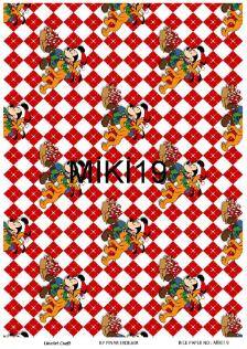 Mickey Mouse Desenli Pirinç Dekopaj Model : MİKİ19 - 1