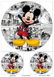 Mickey Mouse Desenli Pirinç Dekopaj Model : MİKİ23 - Line Art