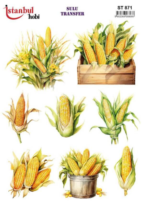 Mısır Desenli Sulu Transfer Kağıdı STI-871 - 1