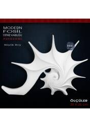 Modern Fosil Deniz Kabuğu Heykeli (39x26 cm) Nautilus Biblo - Tual Hobi Sanat