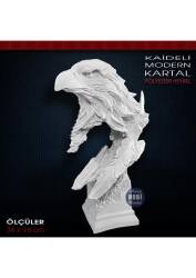 Modern Kartal Biblo Heykeli (34x18 cm) Ham Polyester - Tual Hobi Sanat