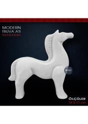 Modern Turuva Atı Biblo (19x17 cm) Ham Polyester - Tual Hobi Sanat