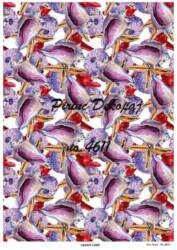 Mor Deniz Temalı Pirinç Dekopaj Model : 4611 - Line Art