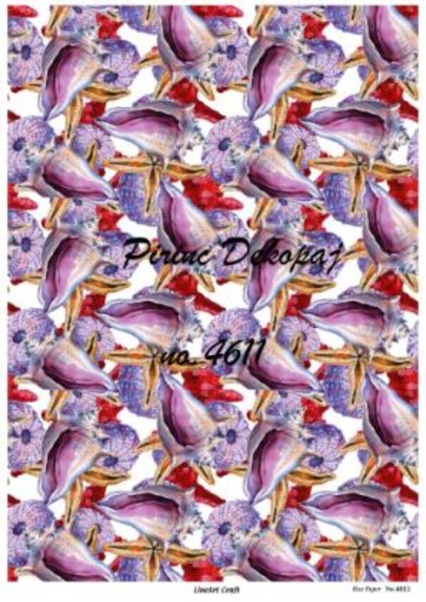 Mor Deniz Temalı Pirinç Dekopaj Model : 4611 - 1