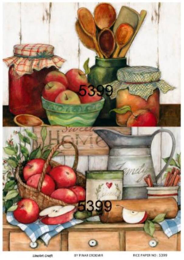 Mutfak Desenli Pirinç Dekopaj Model : 5399 - 1