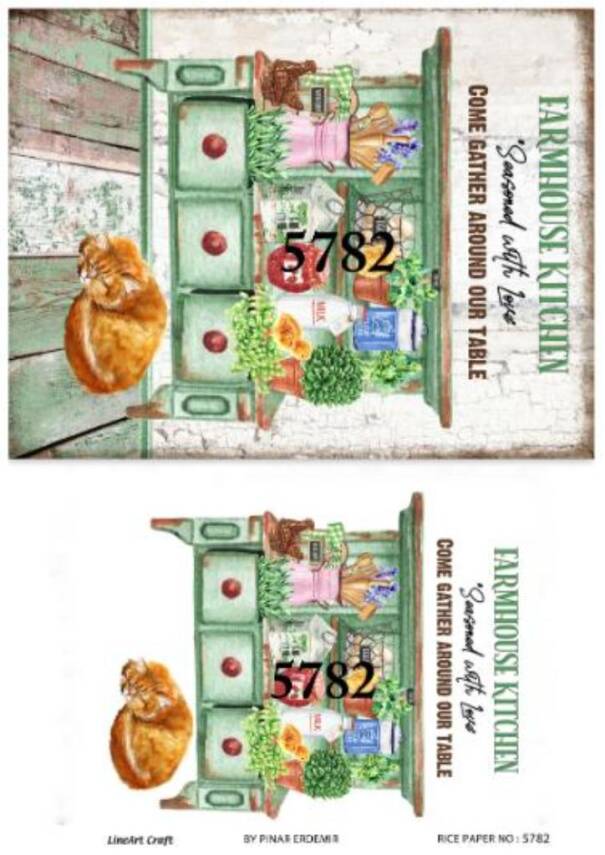 Mutfak Desenli Pirinç Dekopaj Model : 5782 - 1