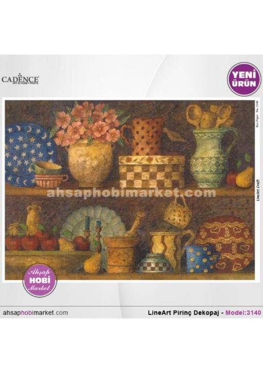 Mutfak Rafı Figürlü Pirinç Dekopaj Model : 3140 - 1