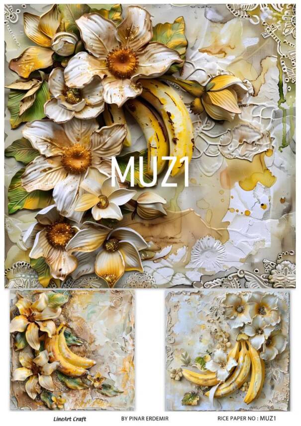 Muz Desenli Pirinç Dekopaj Model : MUZ01 - 1