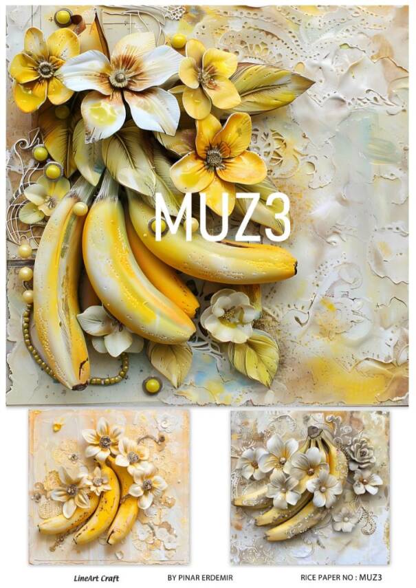 Muz Desenli Pirinç Dekopaj Model : MUZ03 - 1