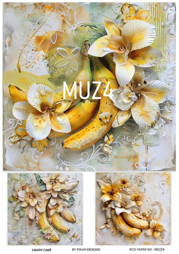 Muz Desenli Pirinç Dekopaj Model : MUZ04 - 1