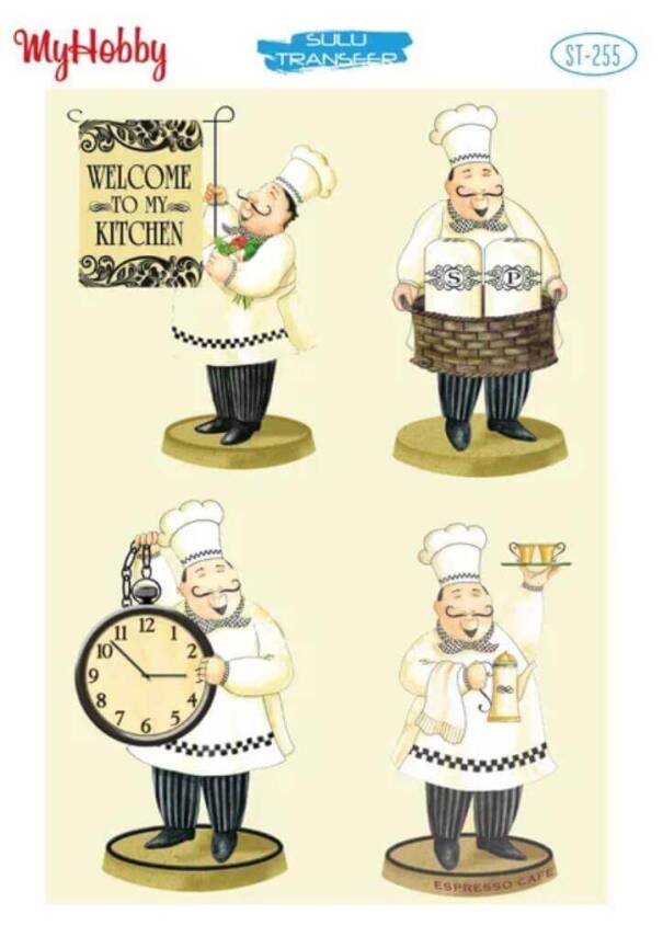 My Hobby Ahçı Desenli Sulu Transfer ST-255 - 1