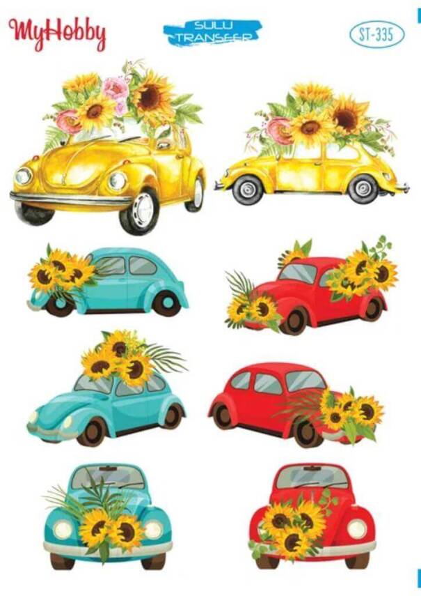 My Hobby Araba Desenli Sulu Transfer ST-335 - 1