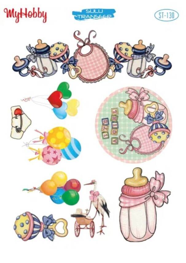 My Hobby Bebek Desenli Sulu Transfer ST-130 - 1