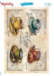 My Hobby Çay Fincan Desenli Sulu Transfer ST-406 - MyHobby