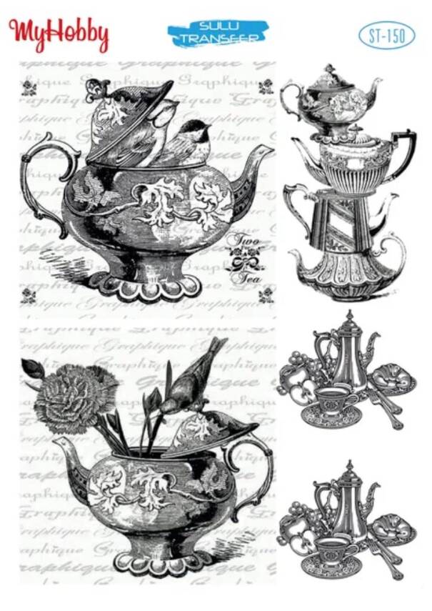 My Hobby Çay Kahve Desenli Sulu Transfer ST-150 - 1