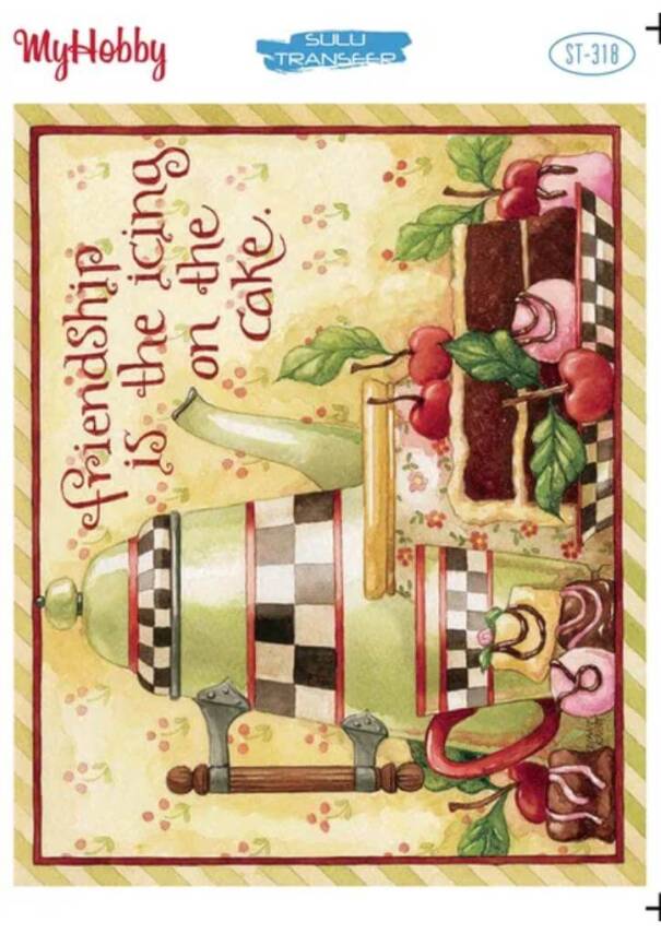 My Hobby Çay Kahve Desenli Sulu Transfer ST-318 - 1