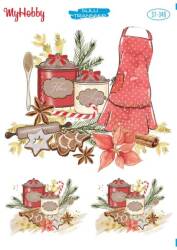 My Hobby Çay Kahve Desenli Sulu Transfer ST-340 - MyHobby