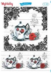 My Hobby Çay Kahve Desenli Sulu Transfer ST-349 - MyHobby