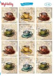 My Hobby Çay Kahve Desenli Sulu Transfer ST-405 - MyHobby