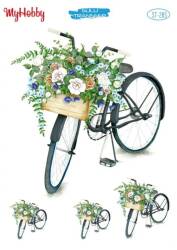 My Hobby Çiçek Bisiklet Desenli Sulu Transfer ST-285 - MyHobby