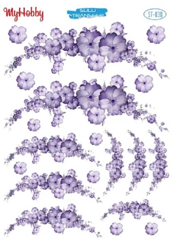 My Hobby Çiçek Desenli Sulu Transfer ST-030 - 1