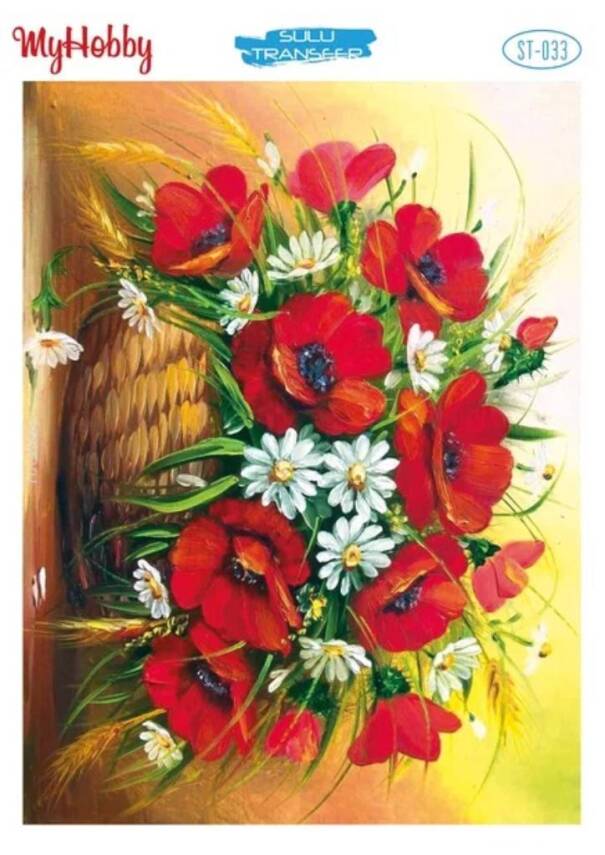 My Hobby Çiçek Desenli Sulu Transfer ST-033 - 1