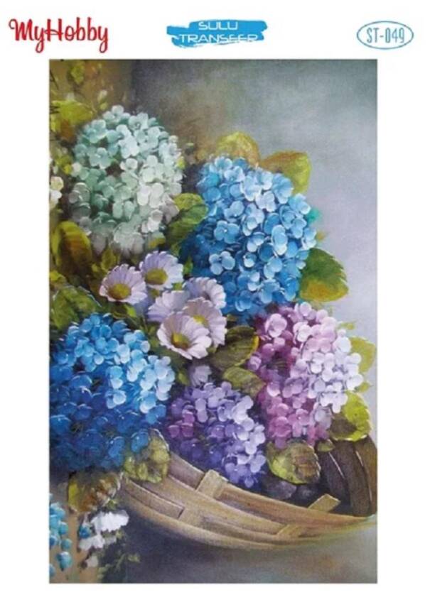 My Hobby Çiçek Desenli Sulu Transfer ST-049 - 1