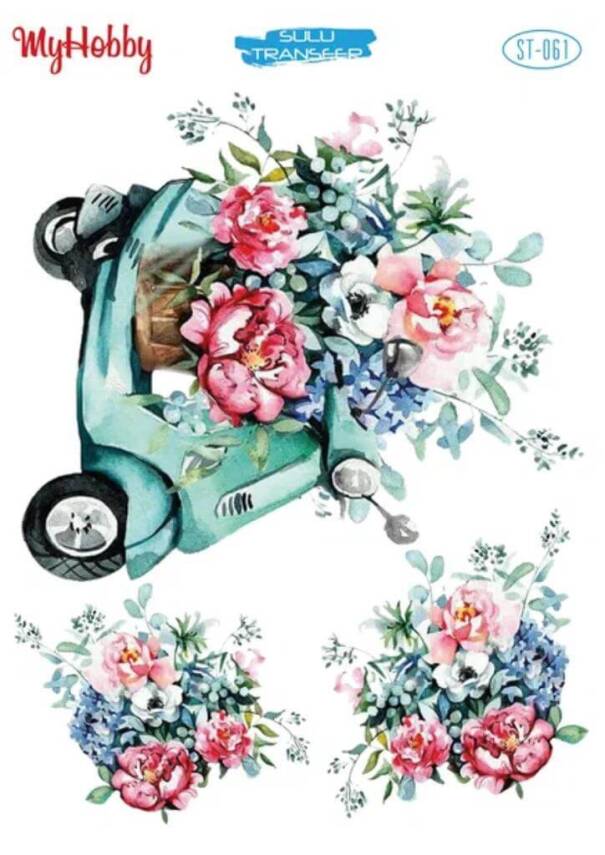 My Hobby Çiçek Desenli Sulu Transfer ST-061 - 1