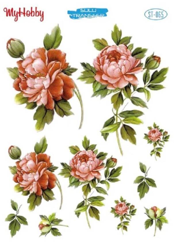 My Hobby Çiçek Desenli Sulu Transfer ST-065 - 1