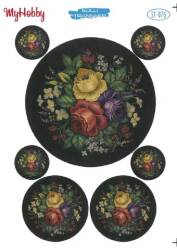 My Hobby Çiçek Desenli Sulu Transfer ST-076 - MyHobby