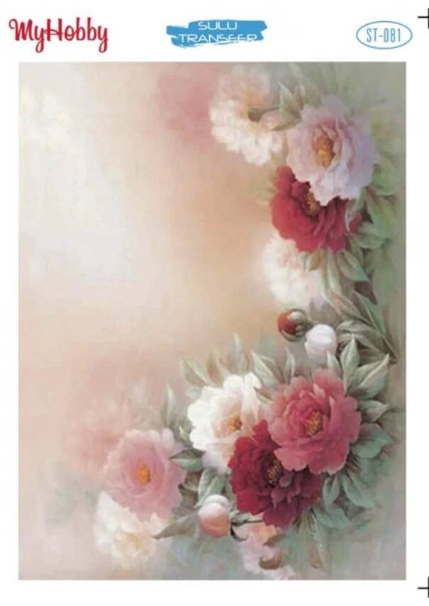 My Hobby Çiçek Desenli Sulu Transfer ST-081 - 1