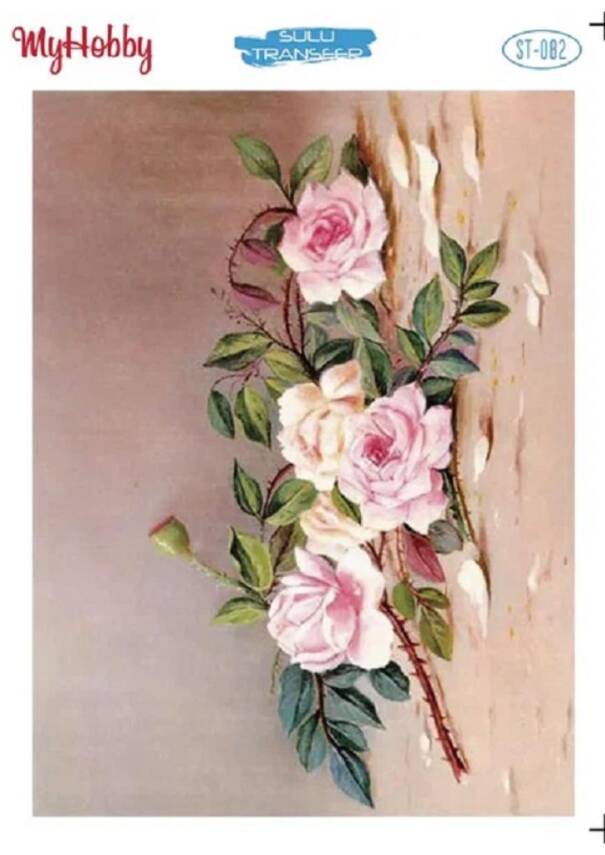 My Hobby Çiçek Desenli Sulu Transfer ST-082 - 1